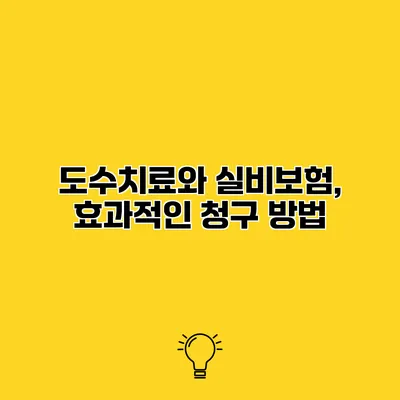 도수치료와 실비보험, 효과적인 청구 방법