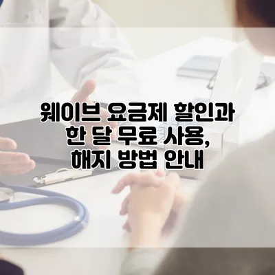 웨이브 요금제 할인과 한 달 무료 사용, 해지 방법 안내